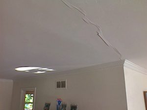 cracked ceilings